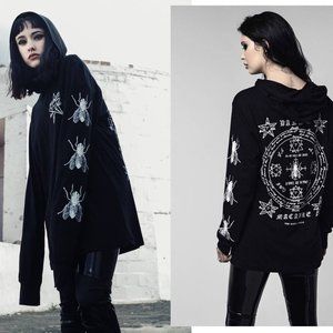 Disturbia - Fly Hooded Tee - black - good - discontinued item